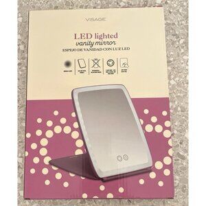 Portable Dimmable 3-mode LED Lit USB RECHARGEABLE Vanity TRAVEL MIRROR Makeup